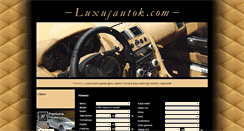 Desktop Screenshot of luxusautok.com